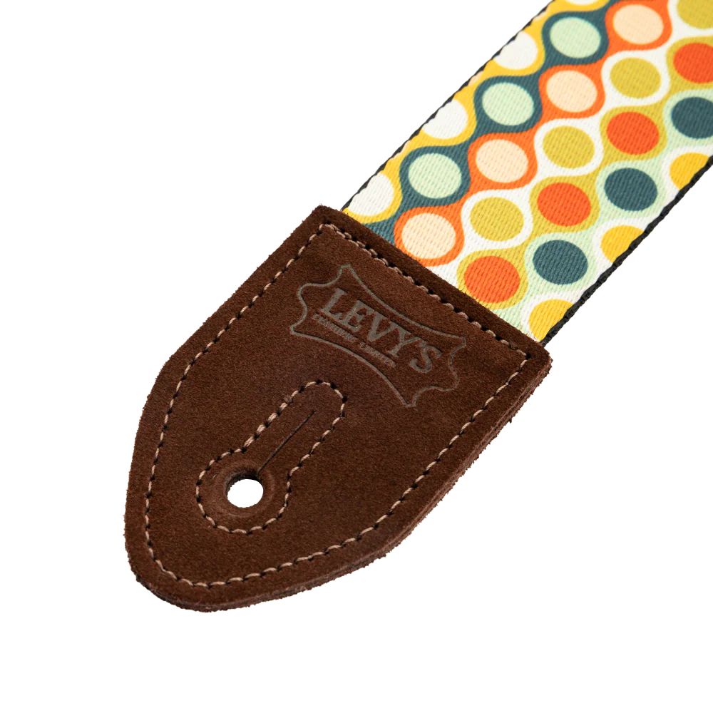 Levy Mid Century Modern Series Poly Gutar Strap in Bubbles